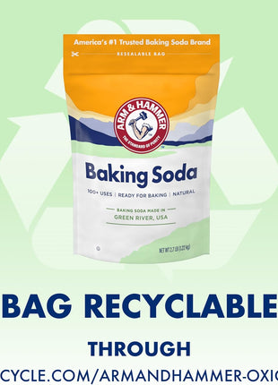 ARM & HAMMER Baking Soda, 2.7 Lbs | 100+ Household Uses, Food Grade Baking Soda, Cleaning & Deodorizing, Pure & Natural, Safe Around Kids & Pets
