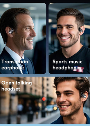 Translation Earbuds Real Time - AI 144 Language Translator Earbuds, Audifonos Traductores Inglés Español, 3-in-1 Translating Device, Translate Ear Buds for Travel Learning with Charging Case
