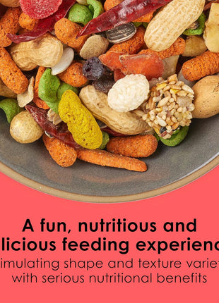 Kaytee Fiesta Parrot Food, Nutritious and Fun Blend, Supports Skin, Feather, Digestion, Brain and Heart Health, 4.5 pounds