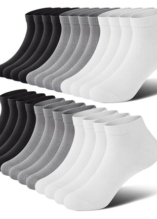 wernies No Show Men Socks, Low Cut Ankle Sock, Men Short Socks Casual Cotton Socks Size 11-13