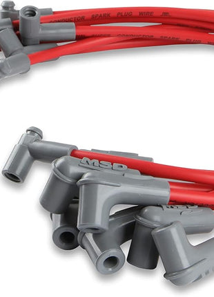 MSD 31359 Super Conductor Spark Plug Wire Set Red