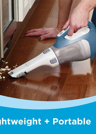 Black+Decker, Dustbuster AdvancedClean Handheld Vacuum Cordless, Compact Home and Car Vacuum with Crevice Tool, Rotating Nozzle and Charging Station