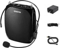 ZOWEETEK ZW-Z258 Portable Rechargeable Mini Voice Amplifier for Teachers with Wired Microphone Headset and Waistband,Supports MP3 Format Audio for Speech, Class, Training,Tour Guide,Power Amplifiers