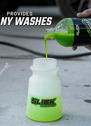 Slick Products Off-Road Wash (64 oz.) + Garden Hose Foam Gun Bundle – Super Concentrated ATV, UTV, Dirt Bike, Truck & Jeep Wash Foam Shampoo for Heavy Dirt and Mud
