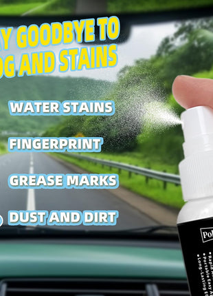 Anti Fog Spray for Car Windshield Inside & Windows - Long Lasting Window Defogger for Mirrors, Glasses, Bathroom Glass & Plexiglass Instant Fog Prevention & Protection - 120ML/4OZ