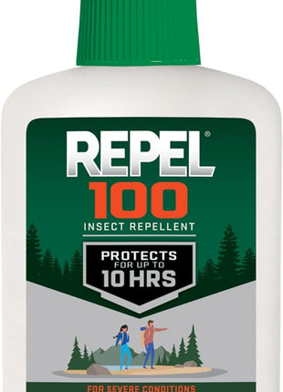 Repel 100 Insect Repellent, 4 Ounces, With DEET, 10-Hour Protection Long-Lasting Insect Repellent Pump Spray Repels Mosquitoes, Ticks, Gnats, Biting Flies, Chiggers And Fleas