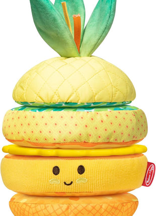 Melissa & Doug Multi-Sensory Pineapple Soft Stacker Infant Toy