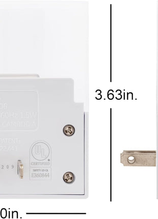 GE LED Motion Sensor Night Light, Plug into wall, 40 Lumens, Soft White, UL-Certified, Energy Efficient, Ideal Nightlight for Bedroom, Bathroom, Kitchen, Hallway, 46632, White, 2 Pack