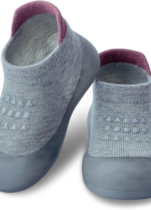 Dookeh Baby Sock Shoes Boys Girls First Walking Shoes Non-Slip Slippers Soft Sole Sneakers Toddler Infant Babygirl (A3-Gray, us_Footwear_Size_System, Toddler, Age_Range, Medium, 12_Months, 18_Months)