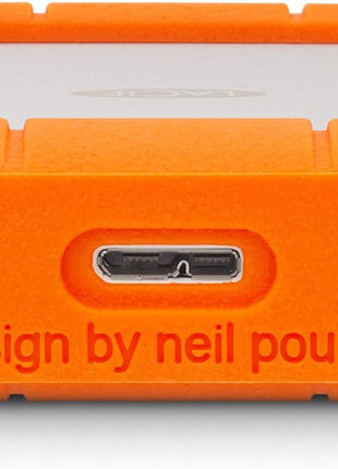 LaCie Rugged USB-C, 4TB, Portable External Hard Drive, Drop, Shock, Dust, Rain Resistant, for Mac & PC (STFR4000800)