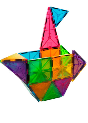 MAGNA-TILES Classic 32-Piece Magnetic Construction Set, The Original Magnetic Building Brand