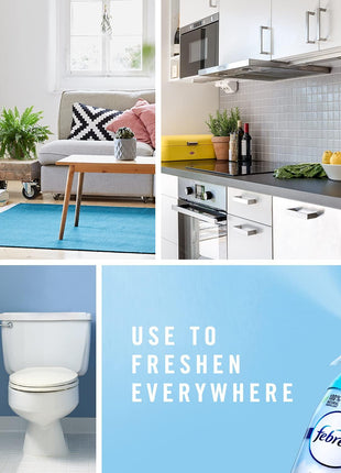 Febreze Air Mist Air Freshener Spray, Odor Fighting Room Spray, Air Fresheners for Home and Bathroom and Kitchen, Aerosol Can, Heavy Duty Crisp Clean Scent, 8.8oz, 3 Count