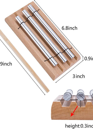 Three Tone Chime For Mindfulness Meditation, Relaxation, Stress & Anxiety Relief, Chakra Healing, Yoga, Teachers' Classroom Chime