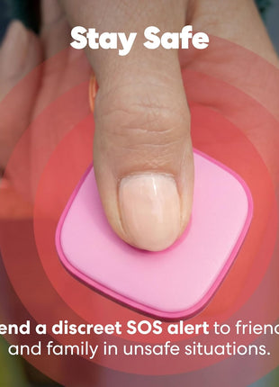 Life360 Tile - Bluetooth Tracker, Keys Finder and Item Locator for Keys, Bags and More. Phone Finder. Both iOS and Android Compatible. 1-Pack (Pink Punch)