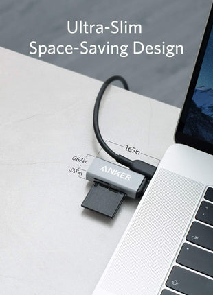 Anker SD Card Reader USB C, Dual Slots USB Type C to Micro SD Card Adapter | For iPhone and Laptops, Card Viewer with Dual Slots for SDXC/SDHC/SD/Micro SDXC/MicroSD/Micro SDHC/UHS-I Cards