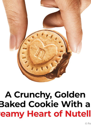 Nutella Biscuits Cookies Filled with Nutella Hazelnut Spread, Sweet Snack Pack, 9.7 oz