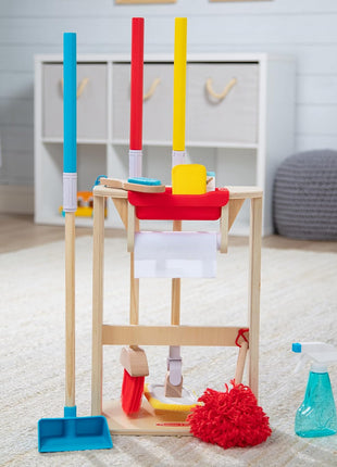Melissa & Doug Deluxe Sparkle & Shine Cleaning Play Set (11 Pieces) - FSC Certified