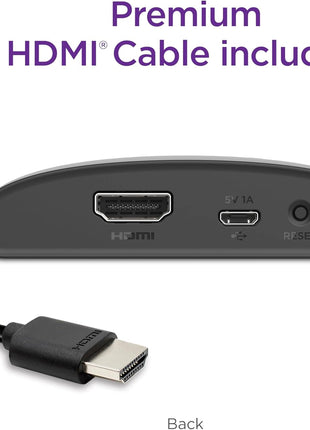 Roku Express 4K+ | Roku Streaming Device 4K/HDR with Voice Remote, Free & Live TV