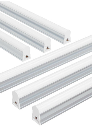 Ensenior 6-Pack T5 LED Shop Lights, 4FT 2000LM 6500K Super Bright White Integrated Single Fixture, 20W Linkable Utility Commercial Lighting for Gym/Garage/Ceiling/Under Cabinet, Plug & Play