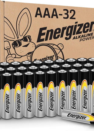 Energizer Alkaline Power AAA Batteries, 32 Count, Long Lasting Triple A Batteries, Suitable for Everyday Electronics and Emergency Gear