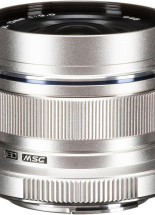 OM SYSTEM Olympus M.Zuiko Digital ED 12mm F2.0 Silver for Micro Four Thirds System Camera, Compact Wide Angle Lens for Starry Sky and Landscape