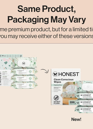 The Honest Company Hypoallergenic Multi-Use Baby Wipes for Sensitive Skin, Geo Mood, 288 Count