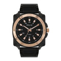 Helix By Timex Analog Watch for man with Black Round Dial & Black Stainless Steel Bracelet Band Water Resistant Men's Wrist Watches - TW062HG03T