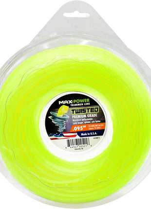 MaxPower 338814 0.095-Inch Premium Twisted Trimmer Line, 200-Foot Length