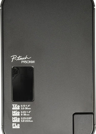 Brother P-Touch PT-P950NW Industrial Network Laminate Label Printer, Up to 36 mm Labels, Standard USB 2.0 and Serial, Ethernet, Built-in Wi-Fi®, Optional Bluetooth®,Black