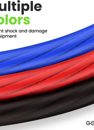 GEARit 8 Gauge Wire, for Automotive Power/Ground, Battery Cable, Car Audio, RV, Amp, CCA, Automotive Wire, Amp Kit, Battery Cables, Wiring Kit, (25 feet Each- Black/Red)
