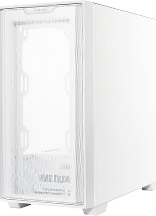 ASUS A21 White Micro ATX PC Case Supports BTF Hidden Connector Technology, Graphics Cards up to 380mm, 360mm Coolers, & ATX PSUs, Includes Porous Front-Panel mesh, 2 Year Warranty