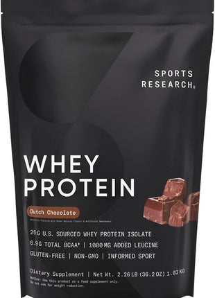 Sports Researchｮ Bundle - Creatine Powder + Whey Protein + Electrolytes