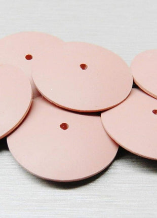 Silicone Polishing Wheels Knife Edge Pink Extra Fine Jewelry EVE Germany Pack 6