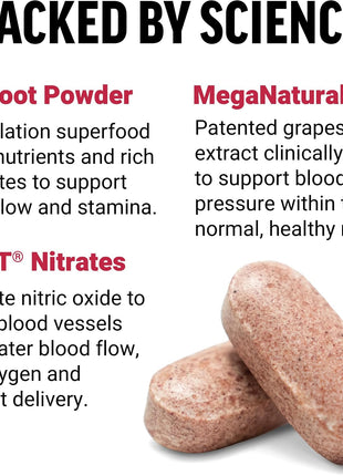 Force Factor Blood Pressure & Total Beets Chews Nitric Oxide Cardiovascular Support Grapeseed Antioxidants 120 Count & 60 Chews