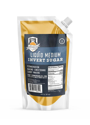 Fermentaholics Liquid Invert Sugar Syrup - Great For Fermentation, Baking, Sweetening, Candy Making, Ice Cream - 20 fl oz - Ferment Hard Seltzer - Inverted Sugar Syrup Resealable Easy Pour Spout (1)