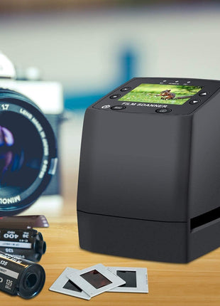 DIGITNOW! 135 Film Negative Scanner High Resolution Slide Viewer,Convert 35mm Film &Slide to Digital JPEG Save into SD Card, with Slide Mounts Feeder No Computer/Software Required