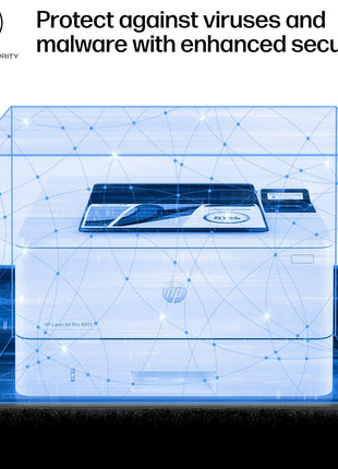 HP LaserJet Pro 4001dn Black & White Printer, Print, Fast speeds, Easy Setup, Mobile Printing, Advanced Security, Best-for-Small Teams, Ethernet/USB only