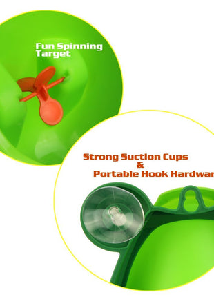 Foryee Cute Frog Potty Training Urinal for Boys with Funny Aiming Target - Blackish Green