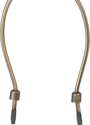 B&P Lamp® Tiny 4 Inch Lamp Shade Harp Holder for Table and Floor Lamps, Antique Brass Finish