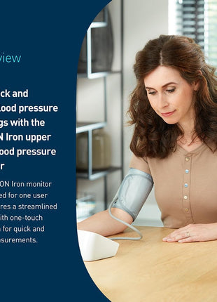 OMRON Iron Blood Pressure Monitor & Upper Arm Blood Pressure Cuff | For Home Use - #1 Doctor & Pharmacist Recommended Brand - Clinically Validated