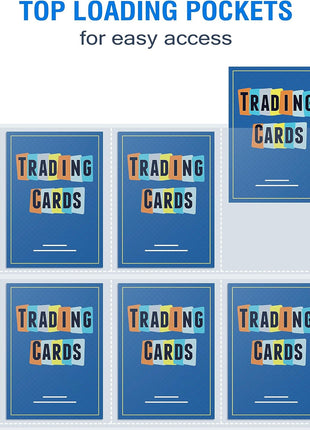 36 Pack 9 Pocket Page Protectors, Sooez Trading Card Sleeves for 3 Ring Binder, Baseball Cards Holder, Protective Pages Sheets for Binders Album, Fit for Collectible Games, Sports Cards
