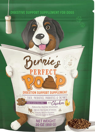 Perfect Poop Digestion & General Health Supplement for Dogs: Fiber, Prebiotics, Probiotics & Enzymes Relieve Digestive Conditions, Optimize Stool, and Improve Health (Cheddar Cheese, 12.8 oz)