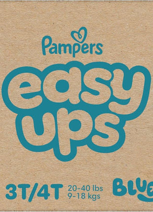 Pampers Training Pants - Easy Ups Boys & Girls Bluey - Size 3T-4T, 124 Count, Children's Potty Underwear (Packaging May Vary)