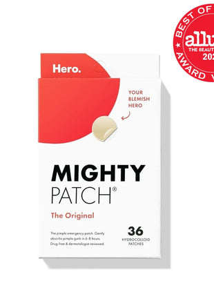 Mighty Patch Original Pimple Patch and Mighty Shield Liquid Patch Invisible Blemish Protectant Bundle (36 Patches, 10ml Liquid)