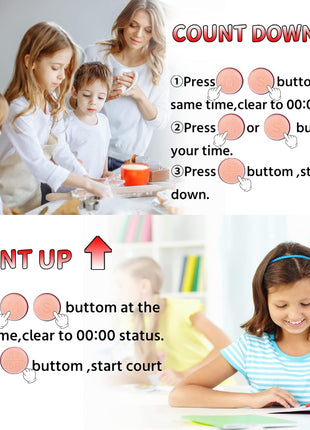 Classroom Timers for Teachers Kids Large Magnetic Digital Timer 2 Pack