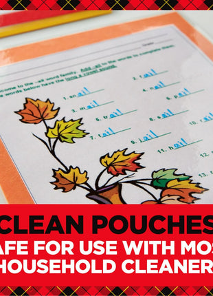 Scotch Thermal Laminating Pouches, 100 Count, Clear, 5 mil, Laminate Business Cards, Small Banners, Essays, Office or School Supplies, Fits Letter Size 8.9x11.4 in Paper