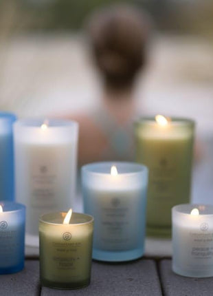 Chesapeake Bay Balance + Harmony Scented Candle Water Lily Pear Fragrance 50 Hours Burn Time Warm & Decorative Soy Wax Blend
