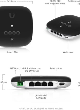 UBIQUITI UNIFI UFIBER WI-FI 6 GPON CPE
