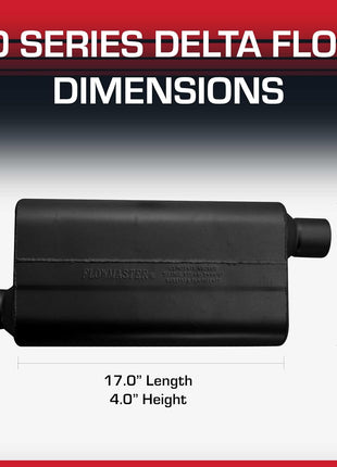 Flowmaster 50 Series Delta Flow? Muffler ??2.50 inch Offset In/Offset Out