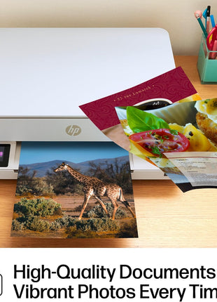 HP Envy 6155e Wireless All-in-One Color Inkjet Printer, Portobello, Print, scan, copy, Duplex printing Best-for-home, 3 month Instant Ink trial included, AI-enabled (714L5A)